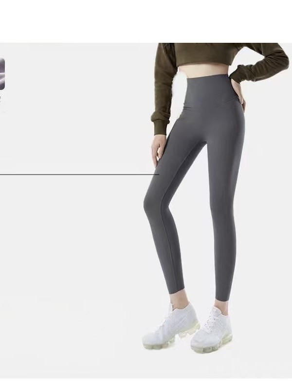 Női jóganadrág, magas derékkal, karcsúsított szabás, fleece belső bélés, Shark Skin textúra, nylon/poliamid keverék