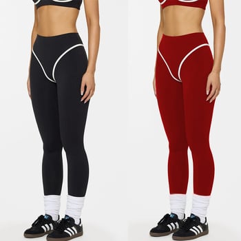 Комплект йога: потник без ръкави с халтер и подплънки за бюст; бързосъхнеща еластична материя; къс панталон за тренировки; състав 75% найлон + 25% спандекс