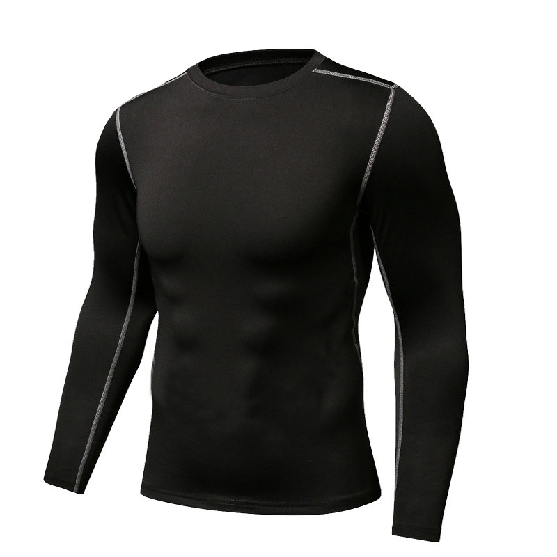 Struggle Clothing Férfi hosszú ujjú edző felső fleece-re töltve téli időszakra – lélegző, gyorsan száradó, Milk Silk poliészter anyag (90% poliester, 10% spandex bélés)