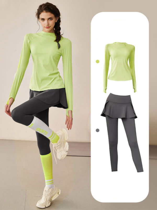 Naiste treeningpüksid kõrge vöökoht, puusade tõstmine, kõhu kontroll, kiire kuivamine ja hingavus