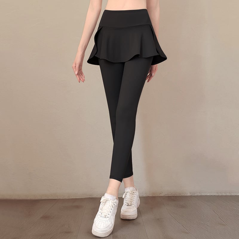 Naiste treeningpüksid kõrge vöökoht, puusade tõstmine, kõhu kontroll, kiire kuivamine ja hingavus