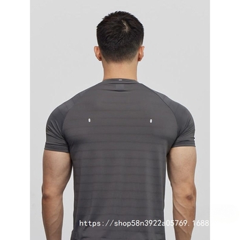 Férfi slim-fit rövid ujjú sportpóló poliészterből, nyárra