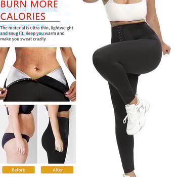 Női szauna-hatású testformáló jóga leggings – 92% poliészter, bélés 100% poliészter, szabványos szabás, kód A36568, 2024-es kiadás