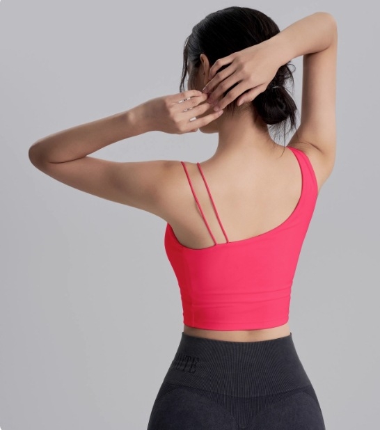 Ženski sportski grudnjak za jogu i fitness, s visokim otporom na udarce, za trčanje i pilates, push-up, protiv opuštanja, za nošenje kao vanjski sloj.