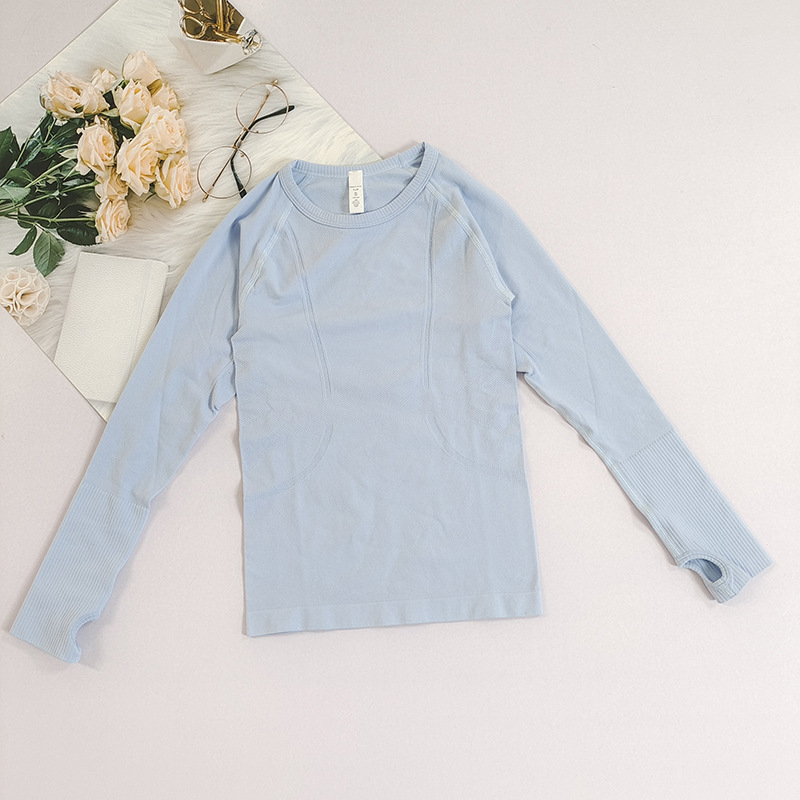 Ženski joga top, slim-fit, dugi rukav, Spandex tkanina, podstava od najlona