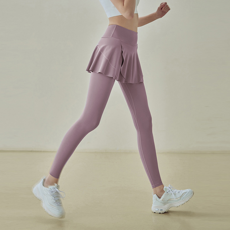 Ženske hlače za jogu s visokim pasom i podizanjem stražnjice, džepovi, brzo se sušeće i prozračne, za trčanje i fitness