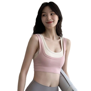 Ženski bezrukavni fitness top - prozračan, brzo se suši Ice Silk 230 g, slim fit, kratka duljina, Ljeto 2023