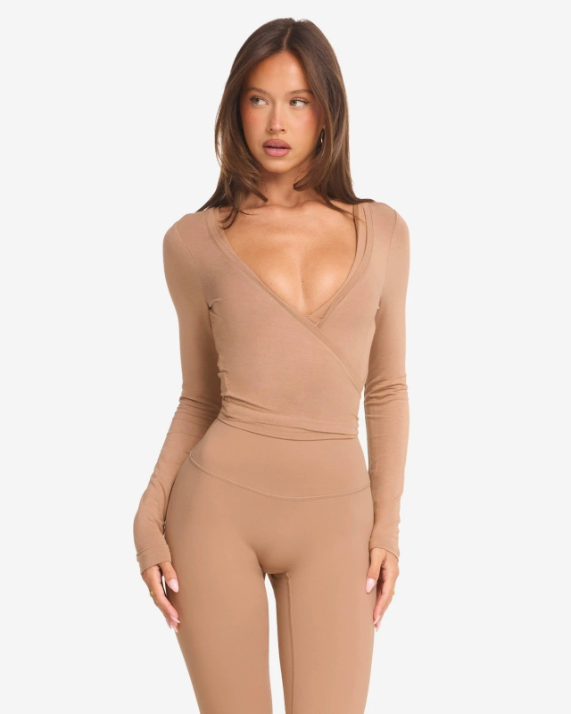 Ženski joga kardigan – prozračan Lycra materijal, 25% spandex + 75% nylon, dugi rukav, uski kroj