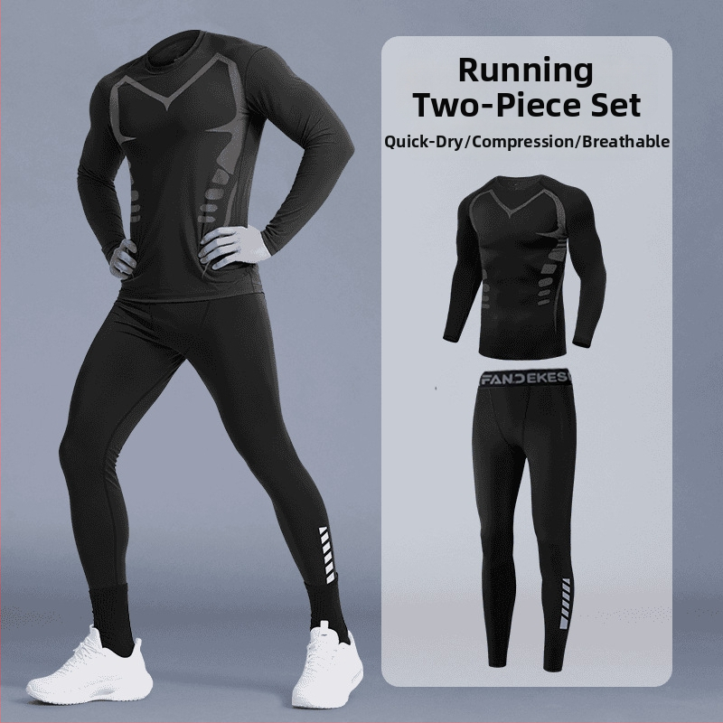 Jooksu spordikomplekt, unisex, kiire kuivatamine, hingav, niiskuse hajutamine, polüester