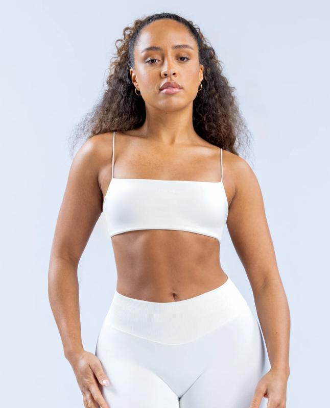 Strappy sportmelltartó edzéshez párnázott – ujj nélküli, 90% nylon + 10% spandex; anyag: spandex; bélés: spandex