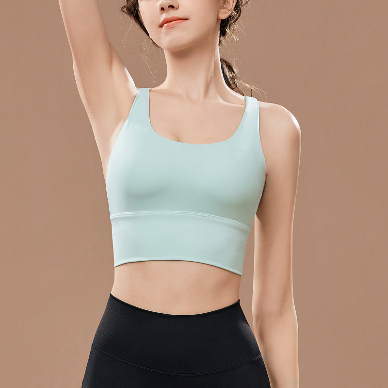 Jóga sportmelltartó keresztpántos hátsóval, formázott teljes kosár, magas tartás, egyrészes dizájn