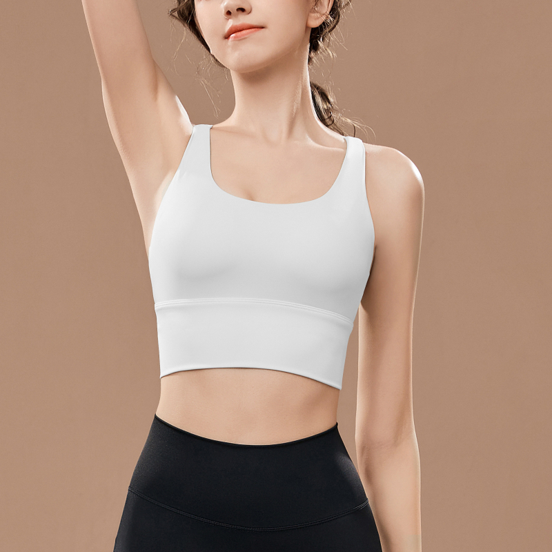 Jóga sportmelltartó keresztpántos hátsóval, formázott teljes kosár, magas tartás, egyrészes dizájn