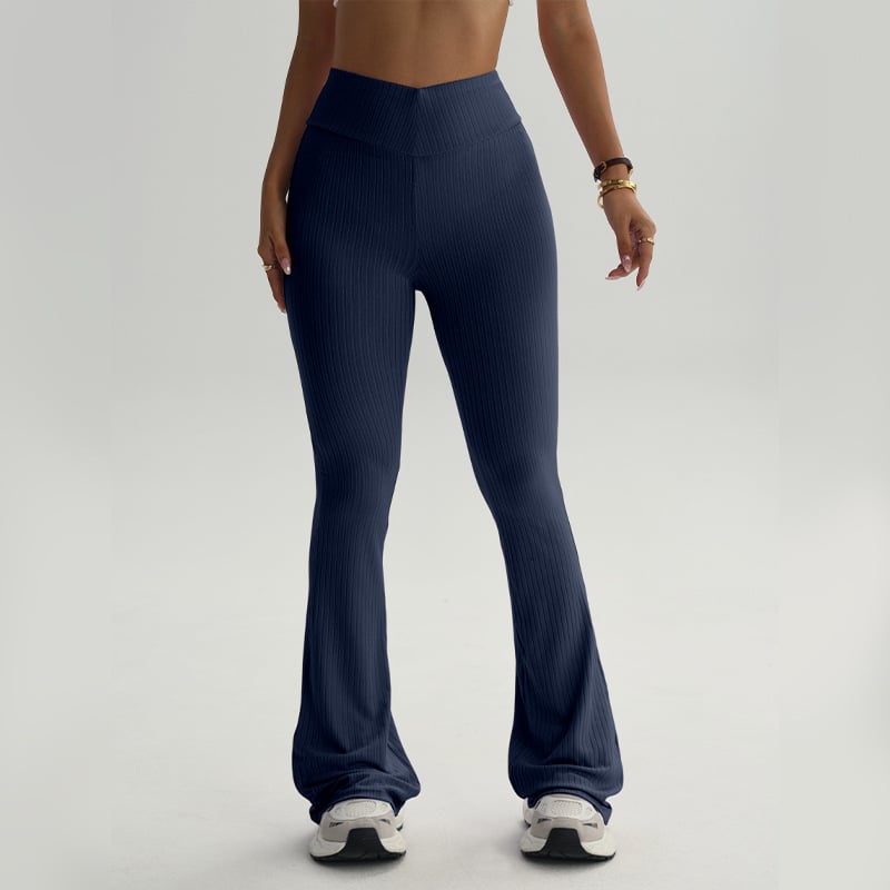 Naiste kõrge vöökohaga ja laia lõikega sportpüksid tantsu ja jooga jaoks, parandavad tuharate kuju, Euroopa-Ameerika stiil, polüester 95% + elastaan 5%, vooder: spandeks