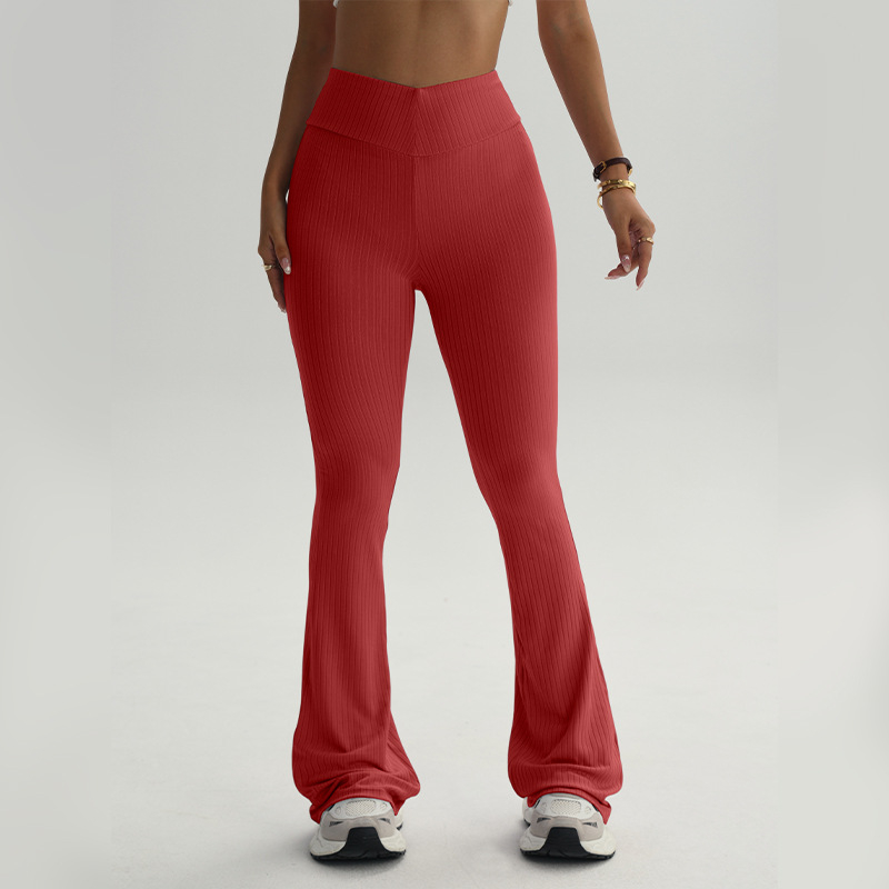 Naiste kõrge vöökohaga ja laia lõikega sportpüksid tantsu ja jooga jaoks, parandavad tuharate kuju, Euroopa-Ameerika stiil, polüester 95% + elastaan 5%, vooder: spandeks