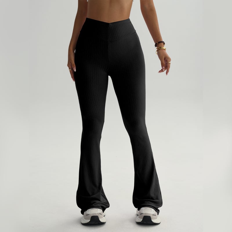 Naiste kõrge vöökohaga ja laia lõikega sportpüksid tantsu ja jooga jaoks, parandavad tuharate kuju, Euroopa-Ameerika stiil, polüester 95% + elastaan 5%, vooder: spandeks