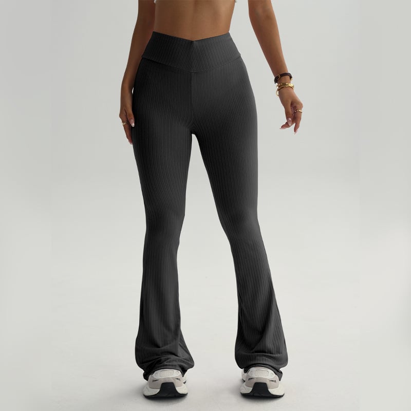 Naiste kõrge vöökohaga ja laia lõikega sportpüksid tantsu ja jooga jaoks, parandavad tuharate kuju, Euroopa-Ameerika stiil, polüester 95% + elastaan 5%, vooder: spandeks