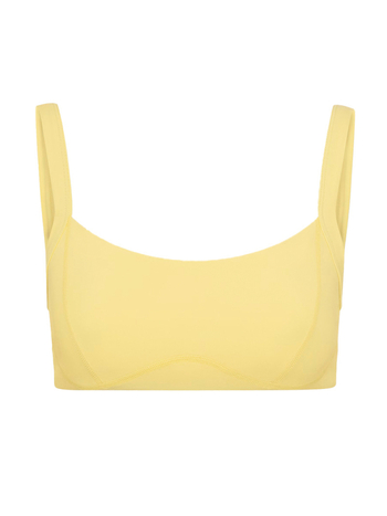 Jóga ruházat készlet felső és rövidnadrág keresztezett derékkal; sportmelltartó szép hátsó dizájnnal; fényes anyag nylon-elasztán keverék; teljes kosár közepes kosárformával; rögzített dupla pántok; alkalmas futáshoz és edzéshez