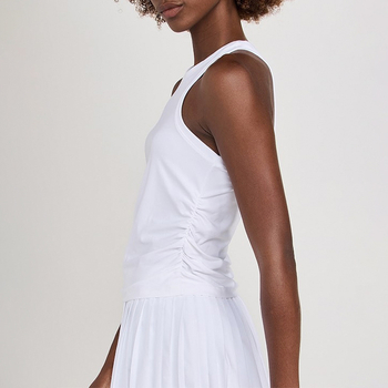 Naistele spordikomplekt: vest ja plisseeritud seelik, hingav, keemiliste kiudude segu (Nylon 88% / vooder Spandex 12%), kevad-suvi