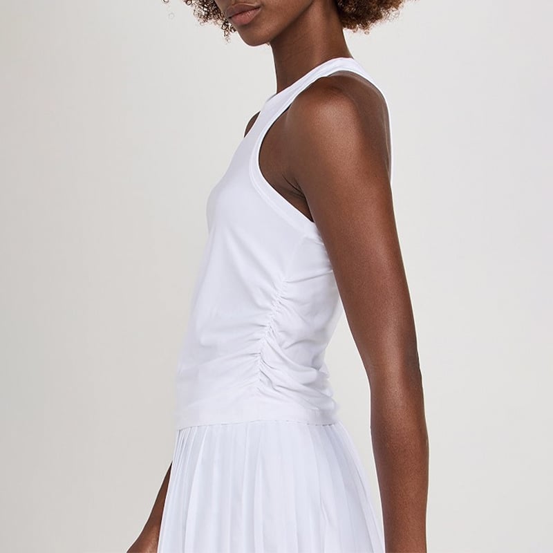 Naistele spordikomplekt: vest ja plisseeritud seelik, hingav, keemiliste kiudude segu (Nylon 88% / vooder Spandex 12%), kevad-suvi