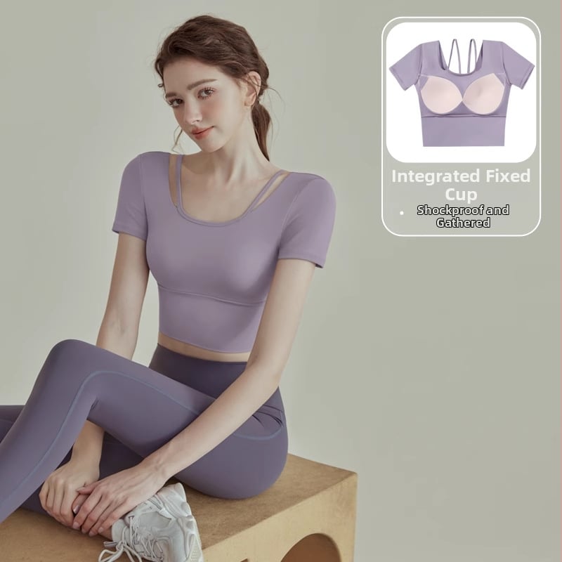 Naiste jooga komplekt – pikkade varrukatega, sobib fitnessi ja pilatese treeninguteks; kangas: Corduroy; koostis: lina