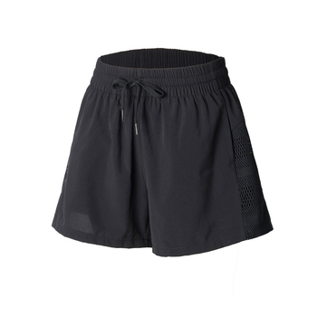 Naiste võrgust sportlike lühikeste püksid, läbipaistmatu, lõdva lõige, kõrge vöökoht, kiiresti kuivad, jooksmiseks, fitnessile ja joogale, keskmise pikkusega