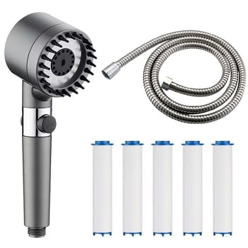 Κεφαλή ντους υψηλής πίεσης, δημοφιλές μοντέλο στο διαδίκτυο, εξαιρετικά ισχυρό φίλτρο ντους υψηλής πίεσης για οικιακή χρήση, ντους ψιλής βροχής, κεφαλή ντους Lotus