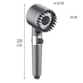 Κεφαλή ντους υψηλής πίεσης, δημοφιλές μοντέλο στο διαδίκτυο, εξαιρετικά ισχυρό φίλτρο ντους υψηλής πίεσης για οικιακή χρήση, ντους ψιλής βροχής, κεφαλή ντους Lotus