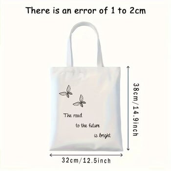 E-komercijas auduma plecu soma ar unikālu stilu, preppy izskatu, mierīgu un vienkāršu dizainu.