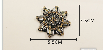 Μπάλωμα με χάντρες σε σχήμα καρδιάς, μπάλωμα με χάντρες σε σχήμα καρδιάς, κεντημένη διακόσμηση σε σχήμα καρδιάς, αξεσουάρ, κεντημένες χάντρες, ραμμένες στο χέρι.