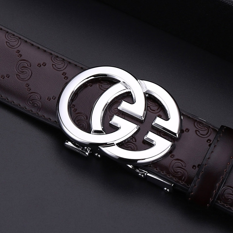 Ζώνη υψηλής ποιότητας με αυτόματη αγκράφα για άνδρες, κατάλληλη για επαγγελματικές και casual περιστάσεις, ζώνη γενικής χρήσης με αγκράφα γραμμάτων, ζώνη