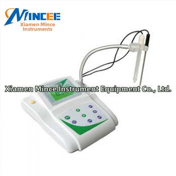 MINCEE PHS-3C портативен pH метр с голям LCD дисплей, диапазон 0.00–14.00 pH, точност ±0.01 pH, температурна компенсация 0–60 °C