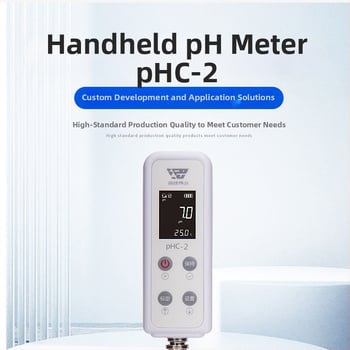 Лабораторен pH измервател в стил писалка, високопрецизен тестер за pH с LCD/LED дисплей, интерфейс BNC, захранване DC 1.5V, автоматична калибрация 1–3 точки