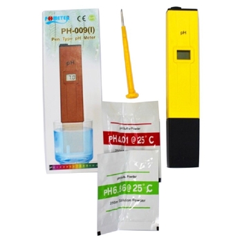 Prijenosni pH metar PH-009(1) s digitalnim zaslonom (0.00-14.00 pH; ±0.2 pH; kompenzacija temperature 0-50 °C)