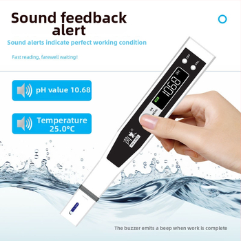 Bright Wood PH-1 PRO pametni ručni pH meter za industrijske otpadne vode, raspon 0-14 pH, točnost ±0.01, temperaturna kompensacija 0-60°C, digitalni zaslon