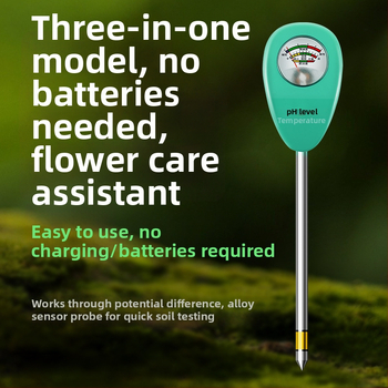 Pôdný merací prístroj pH a vlhkosť MY808 pre skleníky a kvetináče – presnosť 0.2