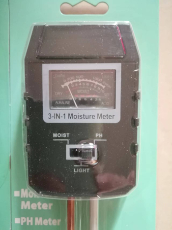 Három az egyben talajtester nagy kijelzős, pH higrométerrel, mérés talajnedvesség és megvilágítás, modell BQT0721