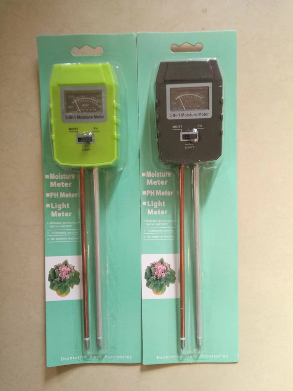 Három az egyben talajtester nagy kijelzős, pH higrométerrel, mérés talajnedvesség és megvilágítás, modell BQT0721