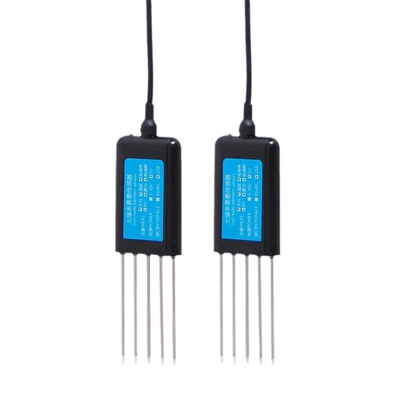 Talajérzékelő – többparaméteres mérés: hőmérséklet, nedvesség, pH, EC/vezetőképesség, NPK (modell BSK-TR, a Bingsheng Sensor márka, mezőgazdasági kísérletekhez)