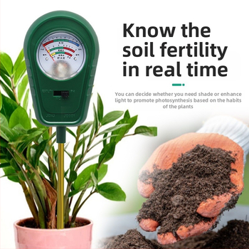 Pôdný detektor tri v jednom: úrodnosť pôdy, vlhkosť a pH
