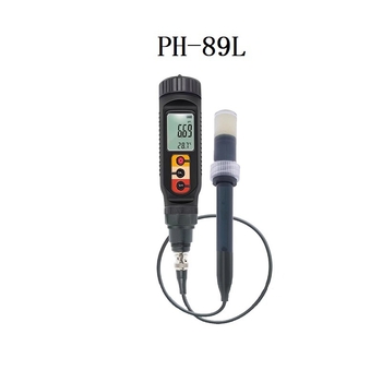 Prijenosni pH metar s plosnim elektrodom (PH-89 serija; raspon 0–14 pH; točnost 0.1; temperaturna kompenzacija 0–50°C)