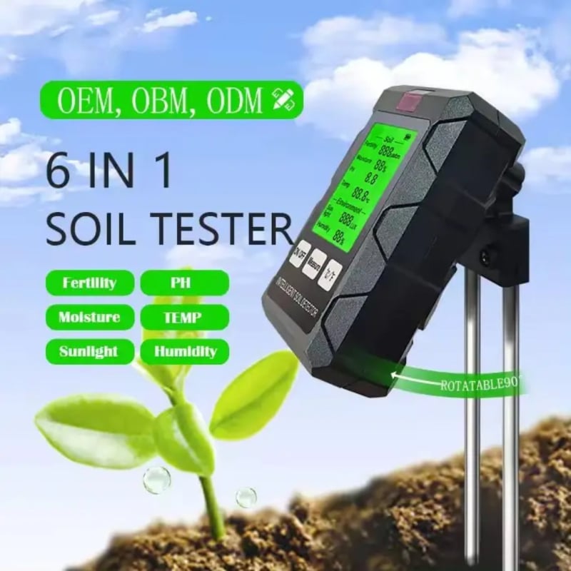 ST-03 Višestruki digitalni tester tla sa zaslonom – mjerenje vlage tla, temperatura i pH, preciznost 0,1, težina 92 g