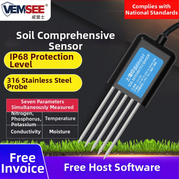 Senzor de sol personalizat pentru umiditate, pH, conductivitate electrică, temperatură și NPK