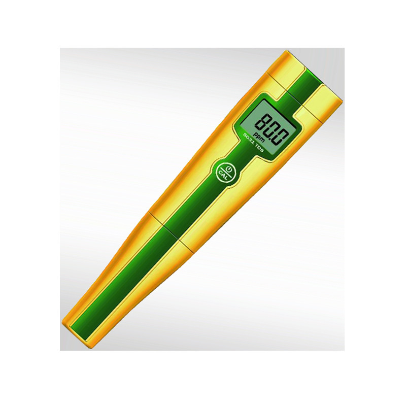 Hordozható pH mérő toll-stílusban; sótartomány 0-5 ppt; pontosság 0-10.00 mS/cm; tápellátás 2× AAA