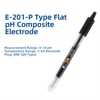 pH elektroda E-201-C za laboratorijsku upotrebu; punjiva kompozitna elektroda; BNC (Q9) sonda; raspon mjerenja 0-14 pH, 5-60 °C