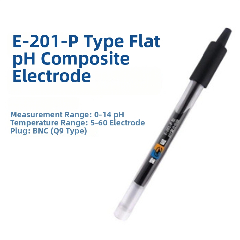 pH elektroda E-201-C za laboratorijsku upotrebu; punjiva kompozitna elektroda; BNC (Q9) sonda; raspon mjerenja 0-14 pH, 5-60 °C