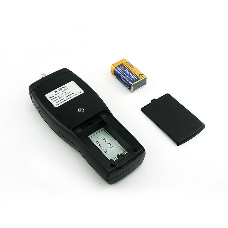 AS218 Prijenosni pH mjerač za vodu u akvariju – SMART SENSOR, Digitalni zaslon, Razdvojeni senzor, Točnost 0.05 pH, Temperaturna kompenzacija 0–60°C, Napajanje 9V