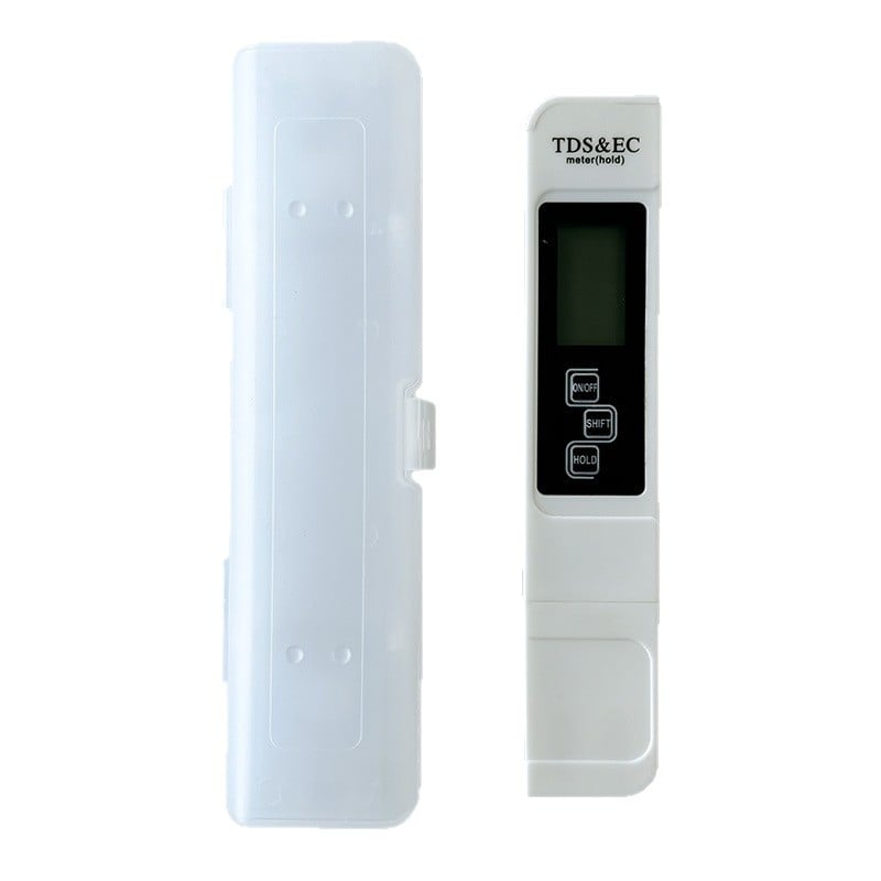 Kézi vízminőség-analizátor - pH és összes keménység mérése, tartomány 0-9999 ppm / 1-14 pH / 0-9999 μS/cm, 3V tápegység, modell RWtds02