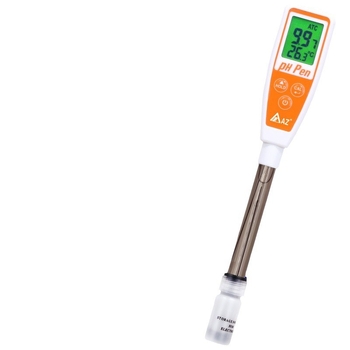 pH тестер AZ8692, ръчен писалков тип за водна среда, обхват 0.00–14.0 pH, точност ±0.1, работна температура 0–60°C