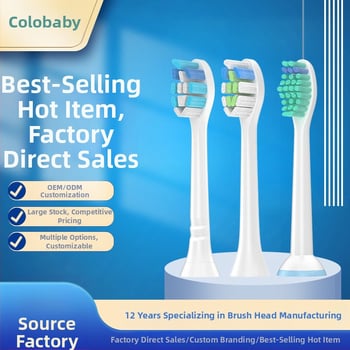 Заместваща глава за електрическа четка Philips HX3/6/9 – ABS+POM, модел PH, 220V, 1W, вакуумна опаковка C-606 диамантен тип