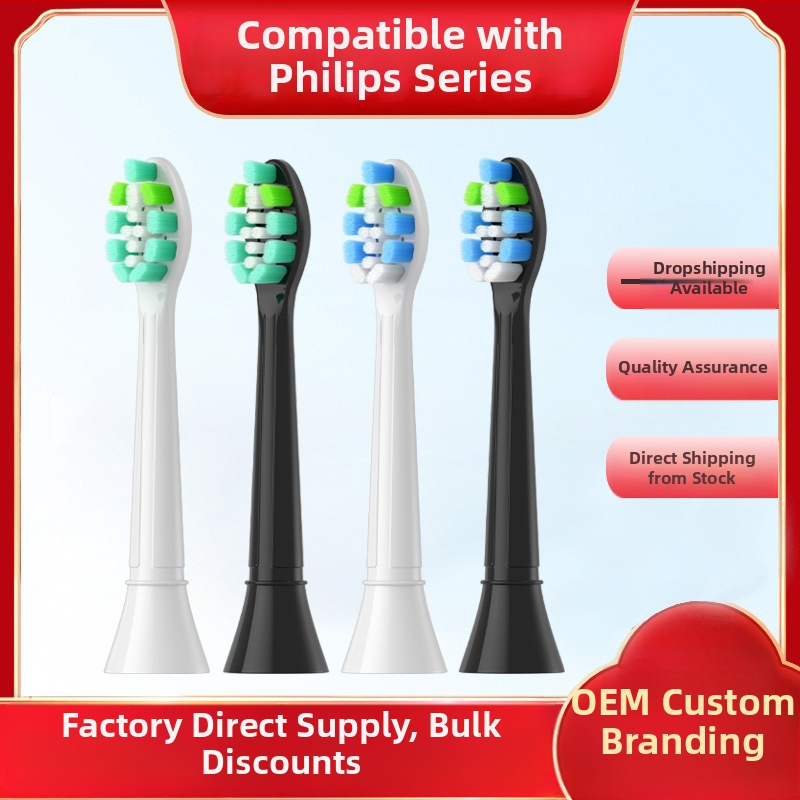 Pakeičiamoji dantų šepetėlio galvutė Philips HX3/6/9 – ABS+POM, PH modelis, 220V, 1W, vakuuminis pakuotė C-606 diamantinio tipo